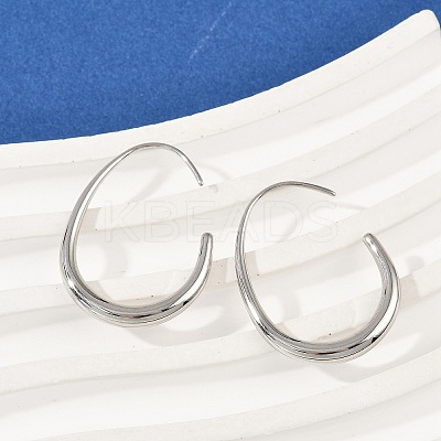 304 Stainless Steel Teardrop Dangle Earrings EJEW-S272-05P-1