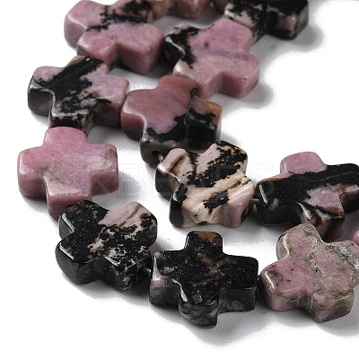 Natural Rhodonite Beads Strands G-M418-B01-01-1