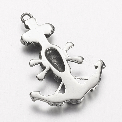 304 Stainless Steel Pendants STAS-E133-033AS-1