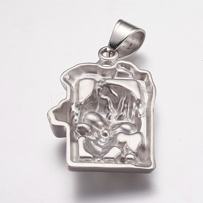 Non-Tarnish 304 Stainless Steel Pendants STAS-K171-13P-1