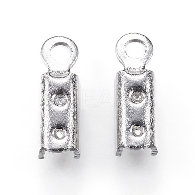 Tarnish Resistant 304 Stainless Steel Folding Crimp Ends LS-STAS-P107-06P-1