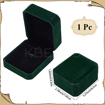 Velvet Jewelry Storage Boxes for Pendant OBOX-WH20001-02B-04-1