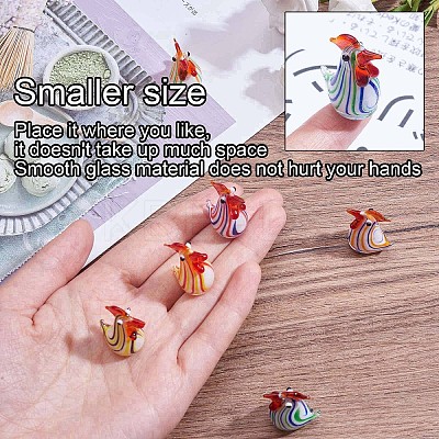 6Pcs Glass Chick Figurine JX538A-1