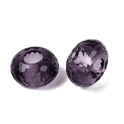 Transparent Glass European Beads GPDL-Q024-14mm-A02-1