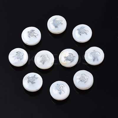 Natural Freshwater Shell Beads SHEL-N003-22-18P-1