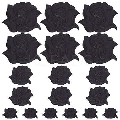 15Pcs 3 Styles Iron on Cloth Patches FIND-CY0001-18-1