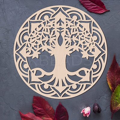 Laser Cut Wooden Wall Sculpture WOOD-WH0105-019-1