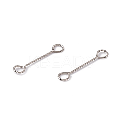 Non-Tarnish 304 Stainless Steel Connector Charms STAS-G291-03A-P-1