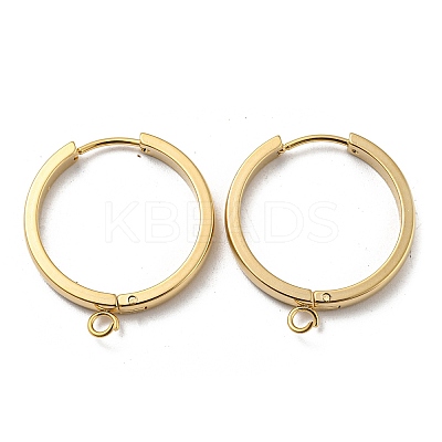 201 Stainless Steel Huggie Hoop Earrings Findings STAS-A167-01Q-G-1