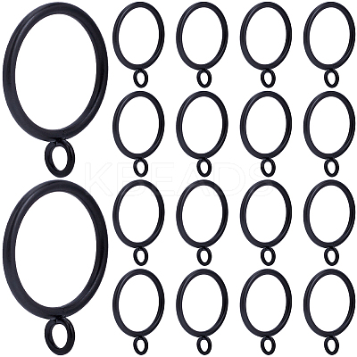 30Pcs Iron Curtain Rings with Eyelet IFIN-SP0001-16A-1