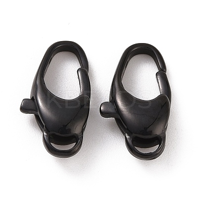 Ion Plating(IP) 304 Stainless Steel Lobster Claw Clasps STAS-F109-01B-1