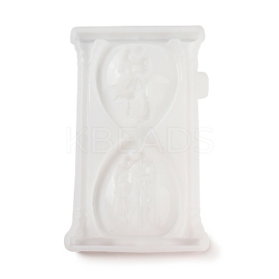 Valentine's Day Couple Sand Glass Shape Display Decoration DIY Silicone Statue Mold LS-DIY-K072-03-1