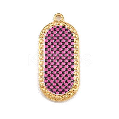 Printed 304 Stainless Steel Pendants STAS-C146-08G-03-1