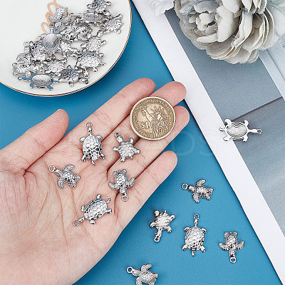 30Pcs 3 Style Stainless Steel Pendant STAS-SC0004-58-1