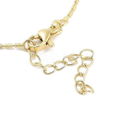 Brass Micro Pave Clear Cubic Zirconia Pendant Necklaces LS-NJEW-Z035-05A-G-1