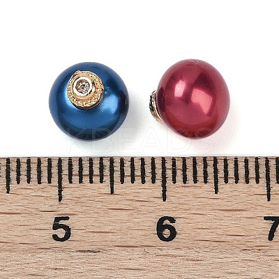 ABS Plastic Imitation Pearl Beads KK-F891-01G-1