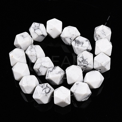 Natural Howlite Beads Strands G-T138-35-1