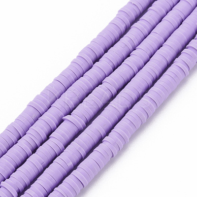Handmade Polymer Clay Bead Strands CLAY-T002-4mm-57-1