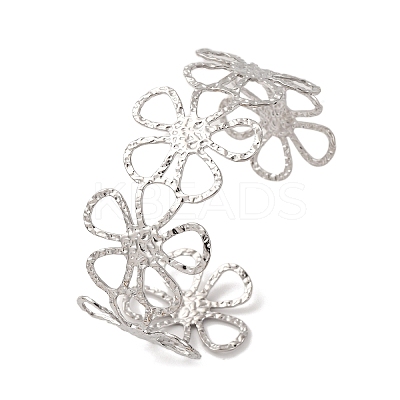 304 Stainless Steel Cuff Bangles BJEW-B135-01A-P-1