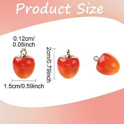 10Pcs Plastic Pendants KY-YW0002-17A-1