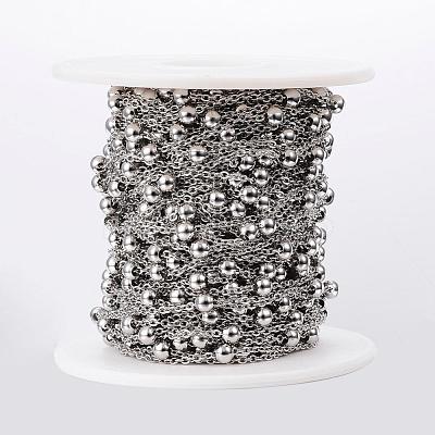 Tarnish Resistant 304 Stainless Steel Cable Chains CHS-H009-10P-1