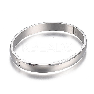Tarnish Resistant 304 Stainless Steel Bangles STAS-I166-36C-1