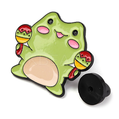 Cartoon Frog Enamel Pins JEWB-S033-02B-1