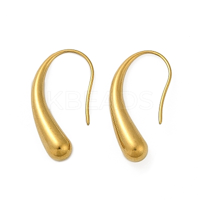 304 Stainless Steel Teardrop Dangle Earrings X-EJEW-S272-06G-1