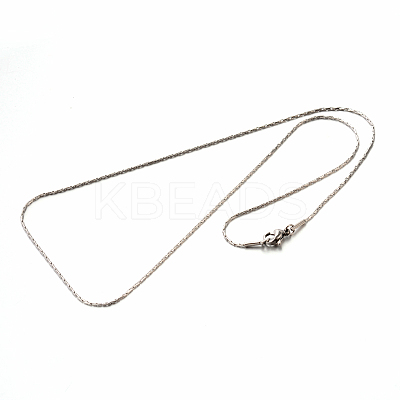 Tarnish Resistant 304 Stainless Steel Boston Link Chain Necklaces STAS-M174-021P-1