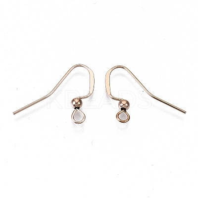 304 Stainless Steel Earring Hooks STAS-N092-104RG-NR-1