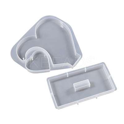 DIY Silicone Double Heart Photo Display Decoration Molds SIMO-PW0011-29-1