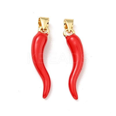 Brass Enamel Pendants KK-G416-54-1