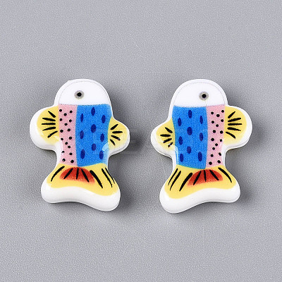 Printed Opaque Resin Beads RESI-N043-23B-1