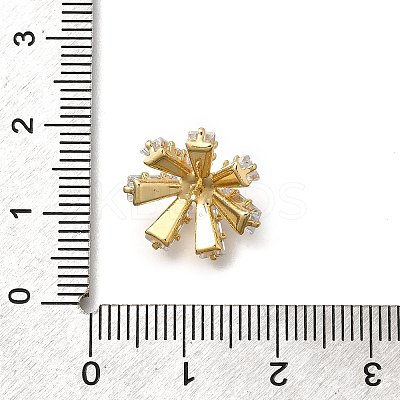 Brass Micro Pave Cubic Zirconia Pendant Bails KK-Q035-01G-1
