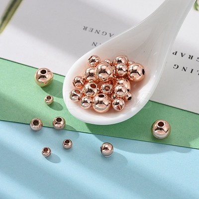 200Pcs 4 Size Brass Spacer Beads KK-LS0001-13RG-1