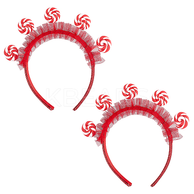 Cloth Lollipop Hair Bands for Women Girl OHAR-WH0021-89A-1