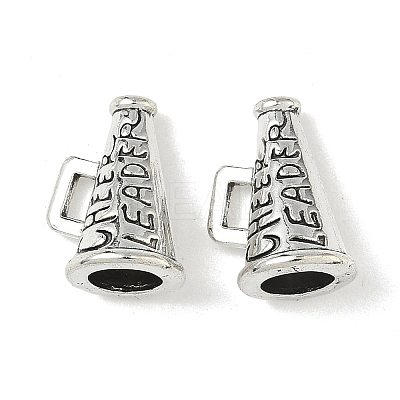 Cheerleader Megaphone Tibetan Style Alloy Pendants TIBEP-NH0001-01A-AS-1