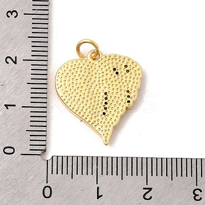 Brass Micro Pave Cubic Zirconia Pendants KK-K302-20D-G-1