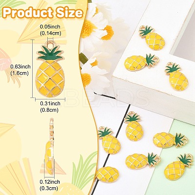 20Pcs Alloy Enamel Pendants ENAM-YW0005-81-1