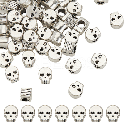 60Pcs Tibetan Style Alloy European Beads FIND-GO0002-01-1