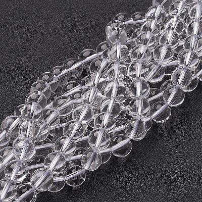 Synthetic Quartz Crystal Beads Strands GSR8mmA039-1-1