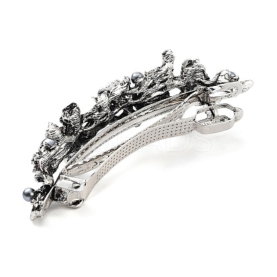 Flower Alloy Rhinestone Hair Barrettes PHAR-S604-01AS-04-1