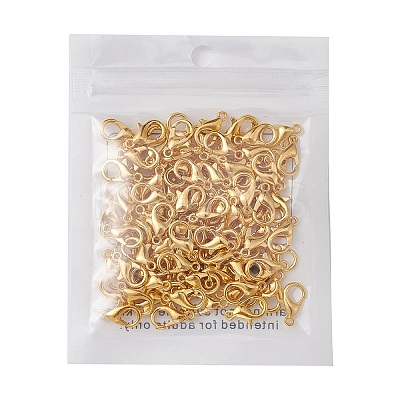Zinc Alloy Lobster Claw Clasps FIND-FS0001-75G-1