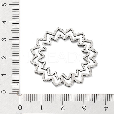 Non-Tarnish 304 Stainless Steel Hollow Pendants STAS-Q313-02P-1