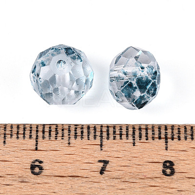 Baking Paint Transparent Glass Beads GLAA-N011-10mm-M-1
