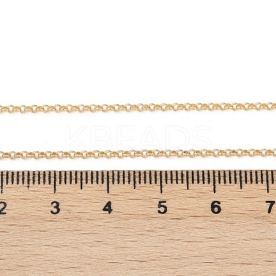 Long-Lasting Plated Brass Cable Chain Necklaces X-NJEW-K112-10G-NF-1