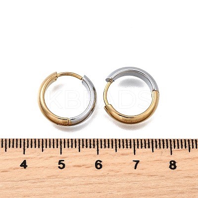 304 Stainless Steel Hoop Earrings EJEW-Z123-01B-GP-1