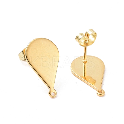 201 Stainless Steel Stud Earring Findings STAS-G277-04G-1