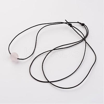 Adjustable Leather Cord Necklaces NJEW-JN01644-1