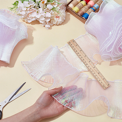 10M Polyester Pleated Ribbon Edged Trimming OCOR-WR0001-89A-1